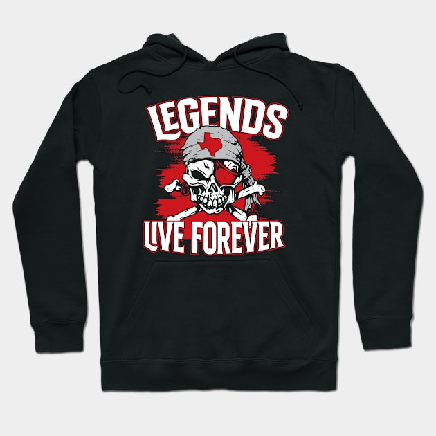 Legends Live Forever // Lubbock Texas Pirate Hoodie by SLAG_Creative